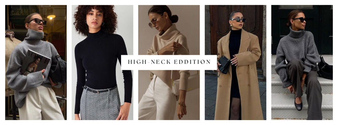 Fall 2024 Runway Buzz: The High Neckline and Turtleneck Take Center Stage.