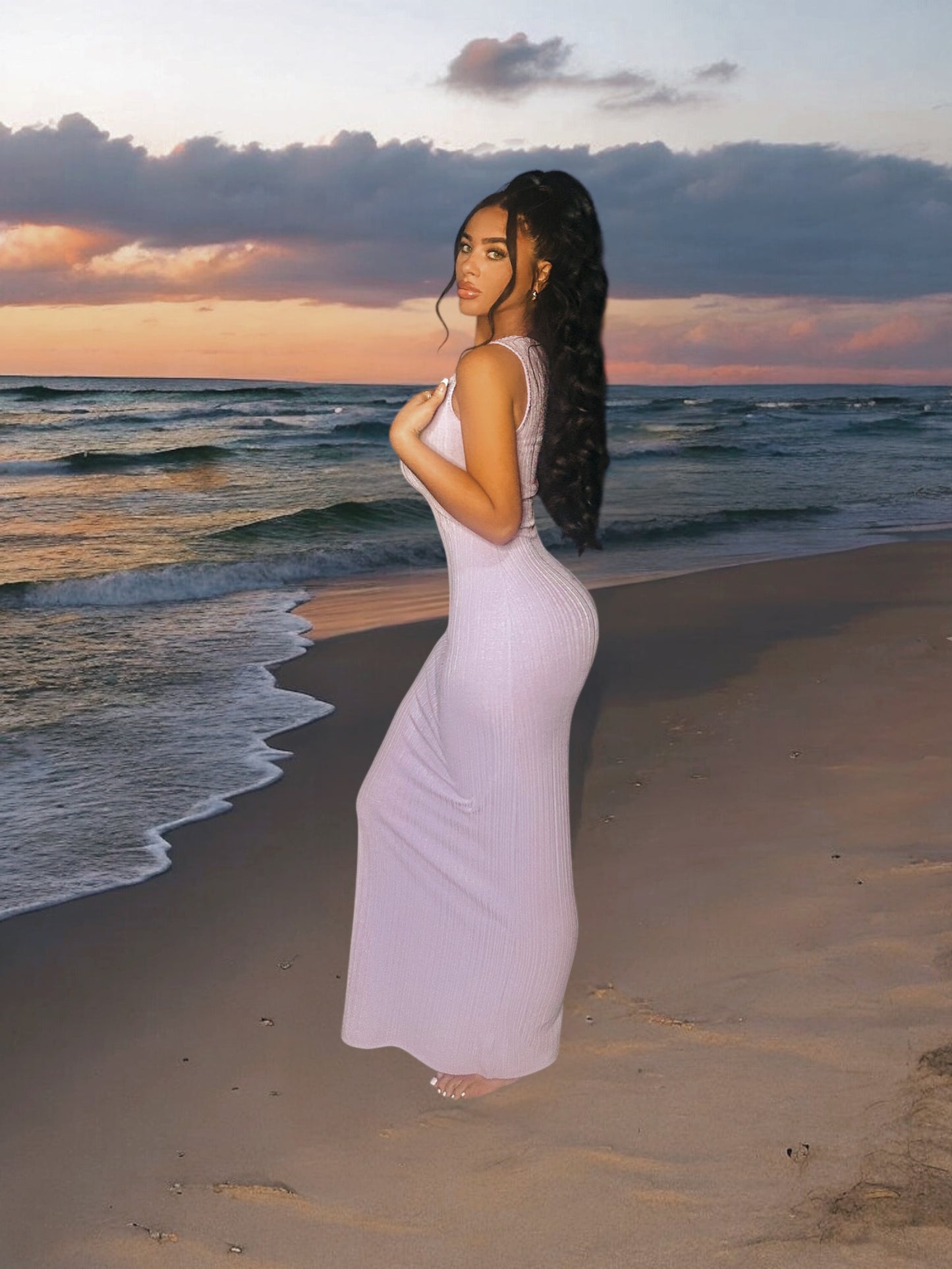 Lilac Maxi Dress