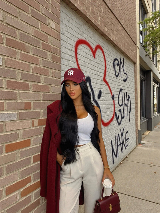 Long-Sleeve Single-Breasted Trench Coat