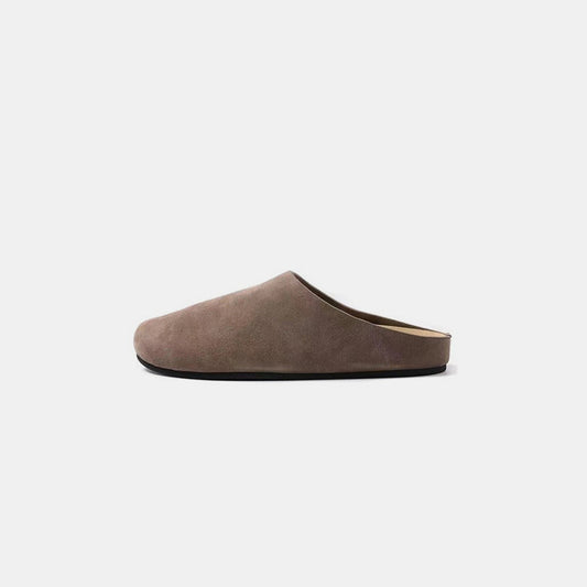 Suede Round Toe Slip-Ons