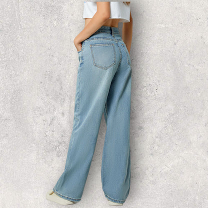 Pocketed Long Jeans
