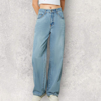 Pocketed Long Jeans