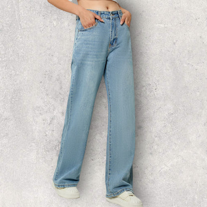 Pocketed Long Jeans