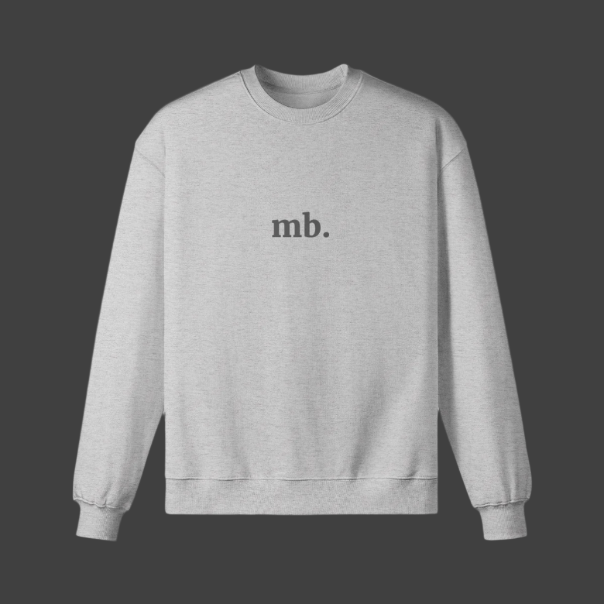 mercy boutique - mb. brand logo crewneck