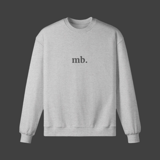 mercy boutique - mb. brand logo crewneck