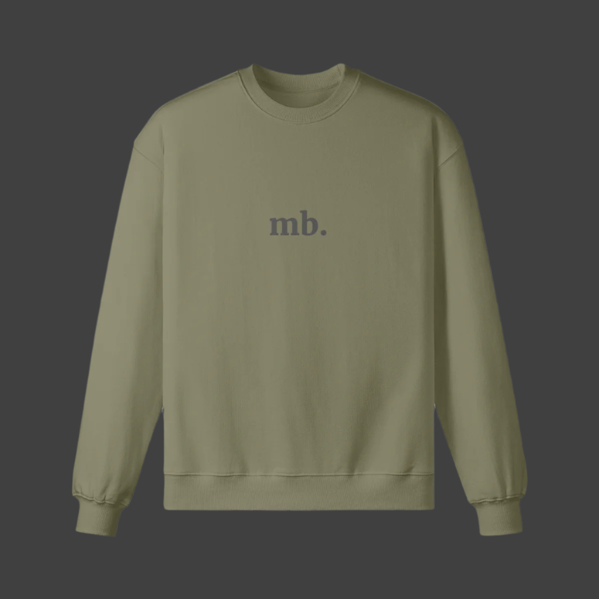 mercy boutique - mb. brand logo crewneck