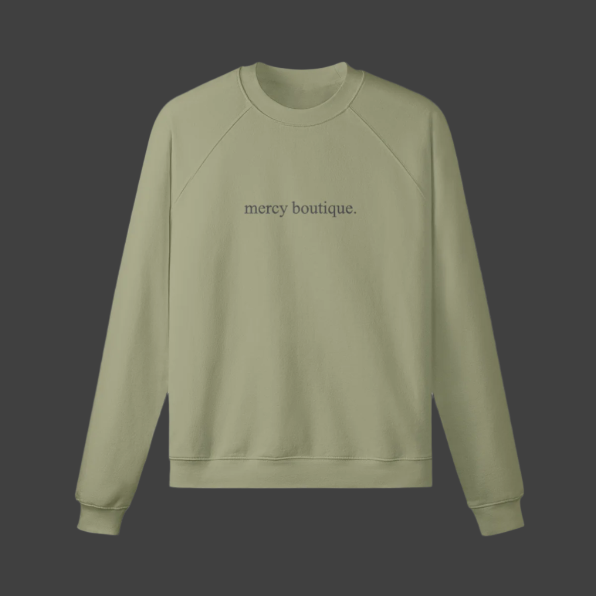 mercy boutique. embroidered crewneck